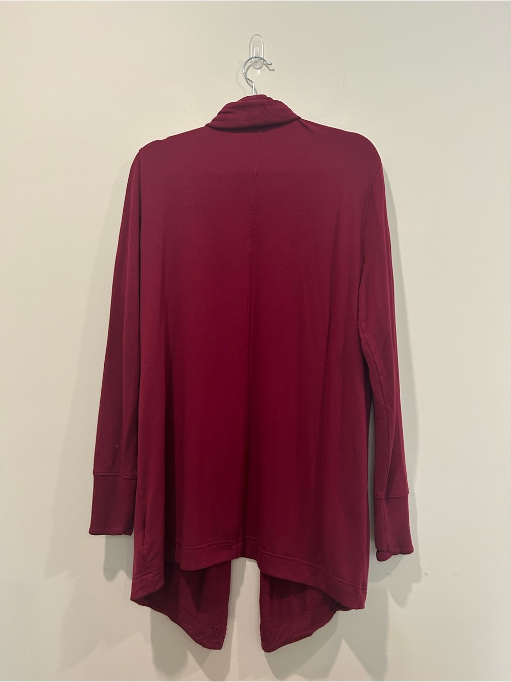 Athleta Pranayama Restore Open-Front Cardigan Sweater - Burgundy - Picture 3 of 3